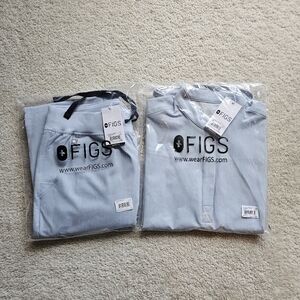 Figs Chambray Scrub Set